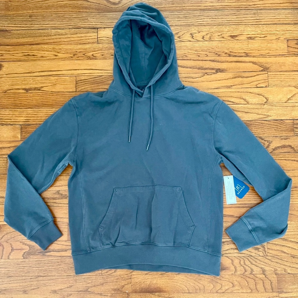 Walmart George Gray Hoodie Pullover Sweatshirt Men’s Size Medium NEW WITH TAGS